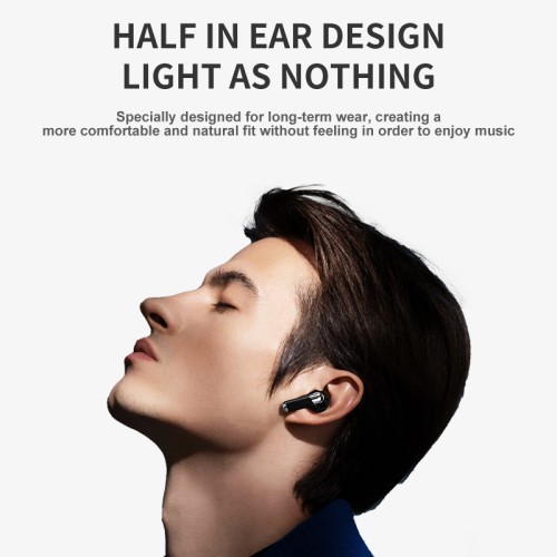 KW-E3 Hot Sale Original Design and Professional TWS earphone supplier TWS Wireless Earbuds and LED digital Half in ear