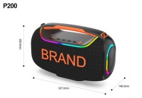2025 Newest RGB Portable Bluetooth Speakers, Multifunctional 60W Outdoor High-Power Bluetooth Speaker with Dual Speaker
