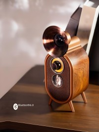 KW-51AS Retro Wooden Wholesale High Quality Supplier Bluetooth Speaker with Perfect Sounds 5W,Portable Wireless OEM/ODM