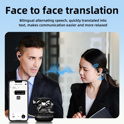KW-K5 New Hotsale AI Translation Earbuds arrival Original Design and Professional TWS earphone with Large battery life