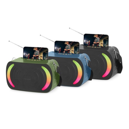 KW-NSM007 Original Newest design RGB Light Solar Energy Bluetooth Speaker with HD perfect Sound, Portable Wireless