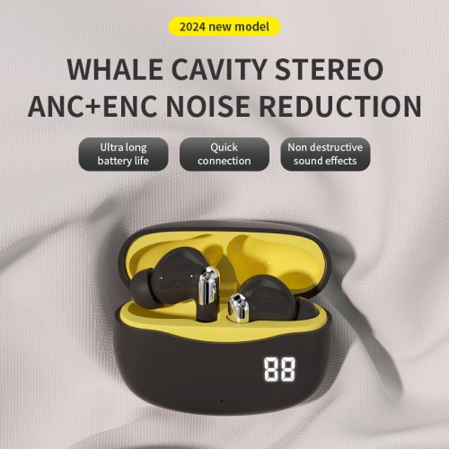 KW-E3 Hot Sale Original Design and Professional TWS earphone supplier TWS Wireless Earbuds and LED digital Half in ear