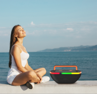 KW-P80 Portable Bluetooth Speakers, Multifunctional 20W Outdoor Waterproof High-Power Bluetooth Speaker