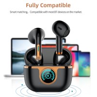 KW-JI Original Design True Wireless Bluetooth 5.3 Earbuds with audio multipoint, 20H battery charging, support call