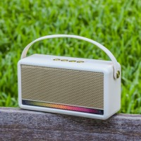 KW-M640 2025 New RGB Bluetooth Speaker with 1200mAh HD Sound, Portable Wireless, best sound quality support TFCard and OEM/ODM